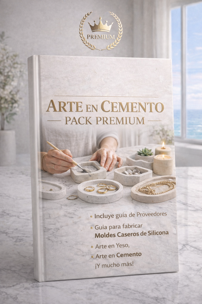 Pack Premium Arte en Cemento™ – Todos los cursos completos y más de 10 Bonos Exclusivos