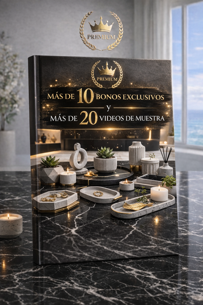 Pack Premium Arte en Cemento™ – Todos los cursos completos y más de 10 Bonos Exclusivos