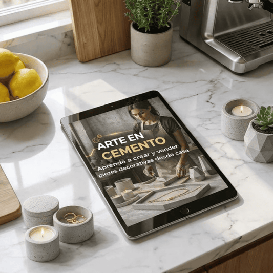 Arte en Cemento  Curso Digital + Bonos de Regalo
